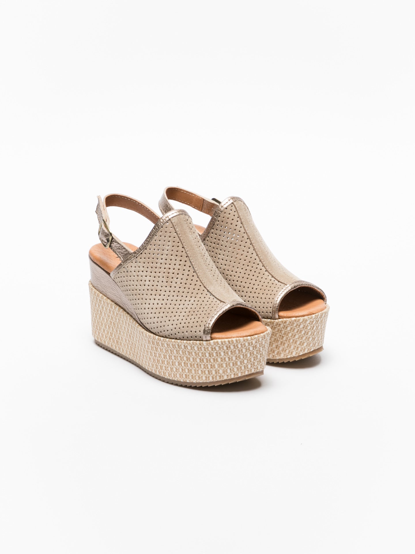 Foreva Mules de Plataforma em Taupe